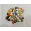 Image 1 : LOT 55 VINTAGE MARBLES: CLEARIES, CAT EYES,