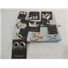 Image 1 : LOT 9 NATIVE AMERICAN STERLING SILVER EARRINGS