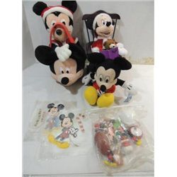LOT 6+ PLUSH DISNEY MICKEY MOUSE DOLLS ASSORTED