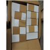 Image 3 : LOT 4 CASES 4X4 & ASSORTED SIZES WHITE WALL TILE
