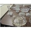 Image 2 : LOT 12 VINTAGE GLASSWARE: 4 DIVIDED TRAYS, 3 PAIR