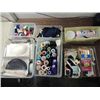 Image 1 : LOT 7 TUBS ASSORTED SEWING SUPPLIES: ZIPPERS,