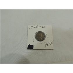 1922-D CIRCULATED (VG) LINCOLN WHEAT PENNY