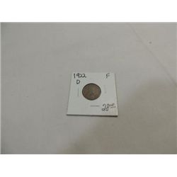 1922-D CIRCULATED (F) LINCOLN WHEAT PENNY