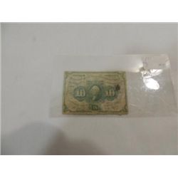 1863 1ST ISSUE 10 CENT FRACTIONAL CURRENCY