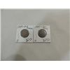 Image 1 : 1864 & 65 CIRCULATED (G) 2 CENT COPPERS