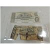 Image 1 : LOT 2 1863 CONFEDERATE BANK NOTES (POOR)