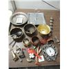 Image 1 : LOT 18 VINTAGE METAL COLLECTIBLES: 5 BELLS, 4