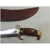 Image 2 : 17.5" SOLINGEN STEEL CURVED BLADE KNIFE & LEATHER