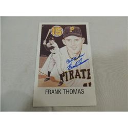 FRANK THOMAS SIGNATURE AUTOGRAPH ON CARD