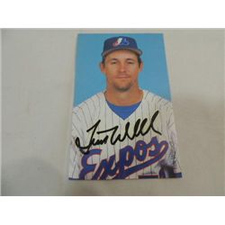 TIM WALLACH SIGNATURE AUTOGRAPH ON PHOTO CARD