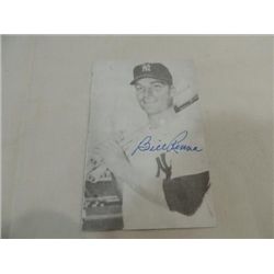 BILL RENNA SIGNATURE AUTOGRAPH ON PHOTO CARD