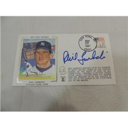 PHIL LOMBARDI SIGNATURE AUTOGRAPH ON POST CARD