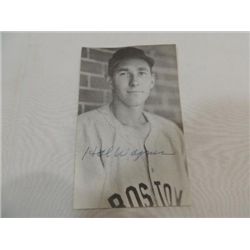 HAL WAGNER SIGNATURE AUTOGRAPH ON PHOTO CARD