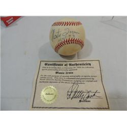 RAWLINGS BASEBALL AUTOGRAPH MONTE IRVIN COA