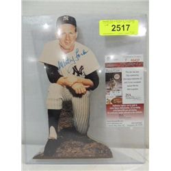 WHITEY FORD AUTOGRAPH ON CUTOUT FIGURE COA