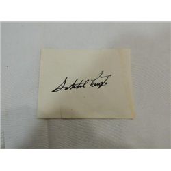 SATCHEL PAIGE CUT SIGNATURE AUTOGRAPH NO COA