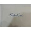 Image 1 : BABE RUTH CUT SIGNATURE AUTOGRAPH NO COA