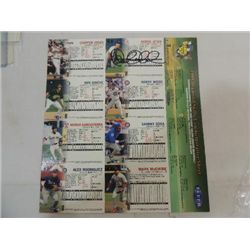 DEREK JETER SIGNATURE AUTOGRAPH ON SPORTS CARD NO