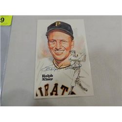 RALPH KINER SIGNATURE AUTOGRAPH ON PRINT