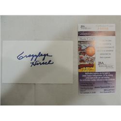 CRAZY LEGS HIRSH SIGNATURE AUTOGRAPH COA