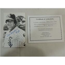 BILL MELTON SIGNATURE AUTOGRAPH ON PHOTO CARD COA