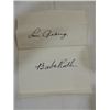 Image 1 : GEHRIG & RUTH SIGNATURE AUTOGRAPH ON DOC NO COA