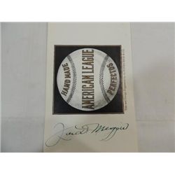 JOE DIMAGGIO SIGNATURE AUTOGRAPH ON LOGO NO COA