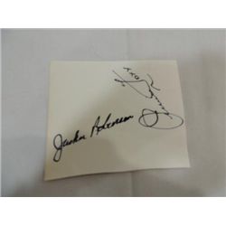 ROBINSON & FOXX CUT SIGNATURE AUTOGRAPH NO COA