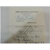 Image 1 : BABE RUTH SIGNATURE AUTOGRAPH ON DOCUMENT NO COA
