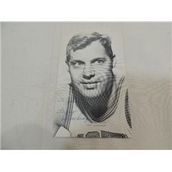 TERRY DISCHINGER SIGNATURE AUTOGRAPH ON PHOTO CARD