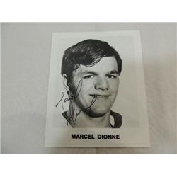 MARCEL DIONNE SIGNATURE AUTOGRAPH ON PHOTO CARD