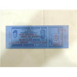 1953 MARCIANO & WALCOTT BOXING STADIUM TICKET