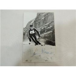 NANCY GREENE SIGNATURE AUTOGRAPH ON PHOTO CARD