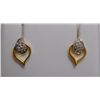 Image 1 : Earring of Diamond 0.15 Ctw in 2.09g 14kt Yellow Gold