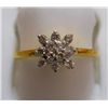 Image 1 : Ring of Diamond 0.21 Ctw in 2.52g 18kt Yellow Gold