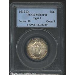 1917-D 25C Type One MS67 Full Head PCGS. Whereas 80% of the 1917-P Type One delivery was struck with