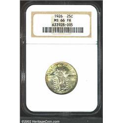 1926 25C MS66 Full Head NGC. Another, and even finer Gem 1926 Standing Liberty Quarter with Full Hea