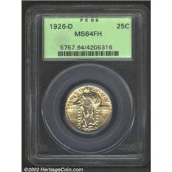 1926-D 25C MS64 Full Head PCGS. Only 1.7 million pieces were struck of the 1926-D and examples with.