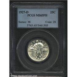 1927-D 25C MS65 Full Head PCGS. Like most D-mints from the 1920s, the '27-D is a strike scarcity tha