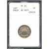 1867 5C No Rays PR65 ANACS. A coffee-gold Gem with an impressive strike and unabraded surfaces. The.