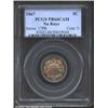 1867 5C No Rays PR66 Cameo PCGS. The 1867 No Rays is the third scarcest proof in the Shield Nickel s