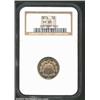 1874 5C PR65 NGC. A radiant and impressive Gem that has exquisite surfaces and mild cameo contrast..