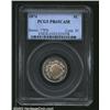 1874 5C PR65 Cameo PCGS. A well struck Gem with beautifully preserved surfaces. Wisps of tan patina.