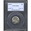 1919-S 5C MS63 PCGS. Steel-gray and lime-green patina. A lustrous example with unabraded fields that