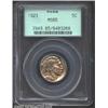 1923 5C MS65 PCGS. Golden rose wash over attractively muted steel surfaces. Well struck with sharp l