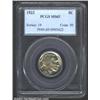 1923 5C MS65 PCGS. Lustrous honey and grey surfaces. Somewhat softly struck, the legends and Bison's