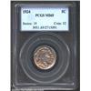 Image 1 : 1924 5C MS65 PCGS. Golden violet fields. Some orange peel texture evident on this somewhat later die