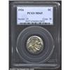 Image 1 : 1926 5C MS65 PCGS. A lustrous example with a shimmering blue gold overlay. This piece shows strong l