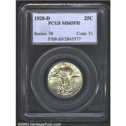 1928-D 25C MS65 Full Head PCGS. The 1928-D is often overshadowed by the lower mintage 1927-D, but kn